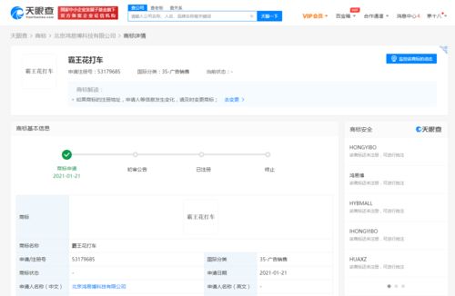 花小猪布局出行新生态 申请“霸王花出行”“nan打车”等商标，软件服务多元化升级